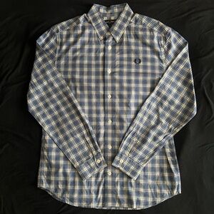 Fred Perry long sleeve Men's Button Down Casual Dress Shirt SIZE M